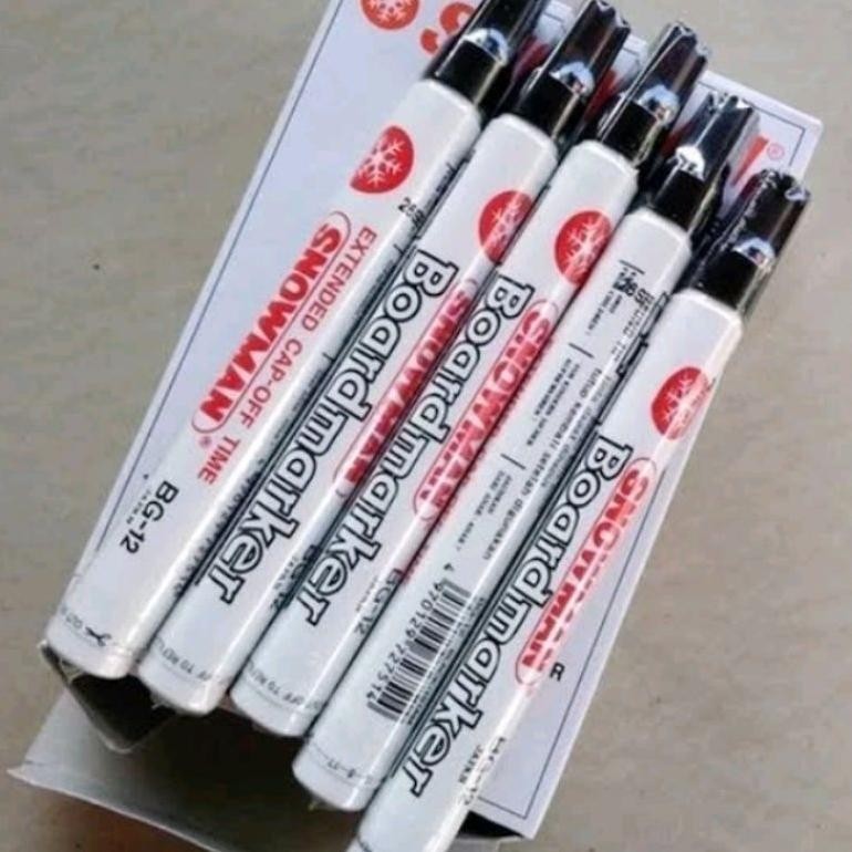 

Terbaru Spidol Snowman Whiteboard / White Board Marker Abg-12 / Abg12