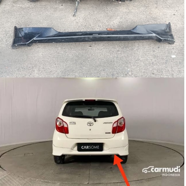 BODYKIT BEMPER BELAKANG AGYA TRD 2013 2014 2015 ORIGINAL