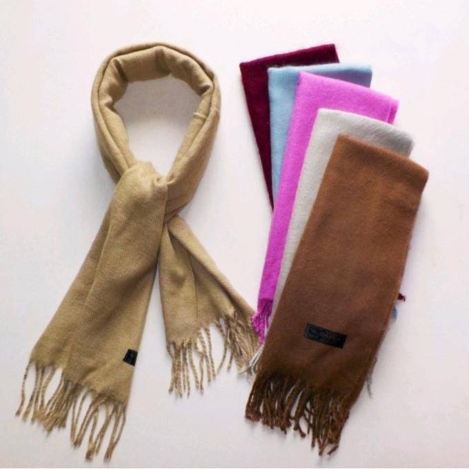 Sale Syal Rajut Wol Korea Polos Kotak Pria Musim Dingin Wanita