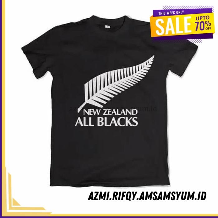 (DONE) KAOS BAJU NEW ZEALAND ALL BLACK RUGBY POLOS SOUVENIR OLEH   OLEH SUVENIR  POPULER 