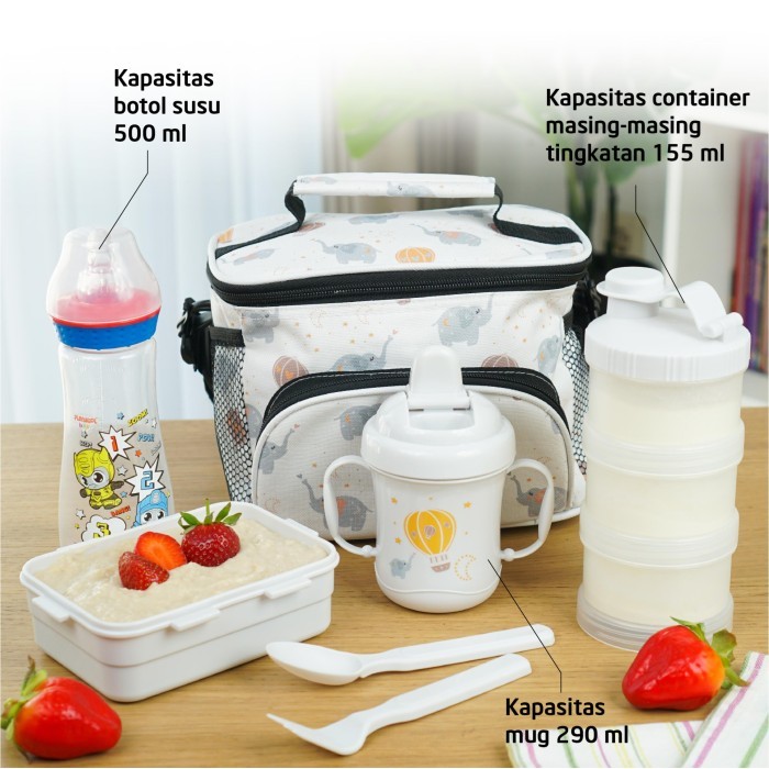 TERPERCAYA Tempat Makan Bayi - Baby Value Pack Set Bear - Tupperware