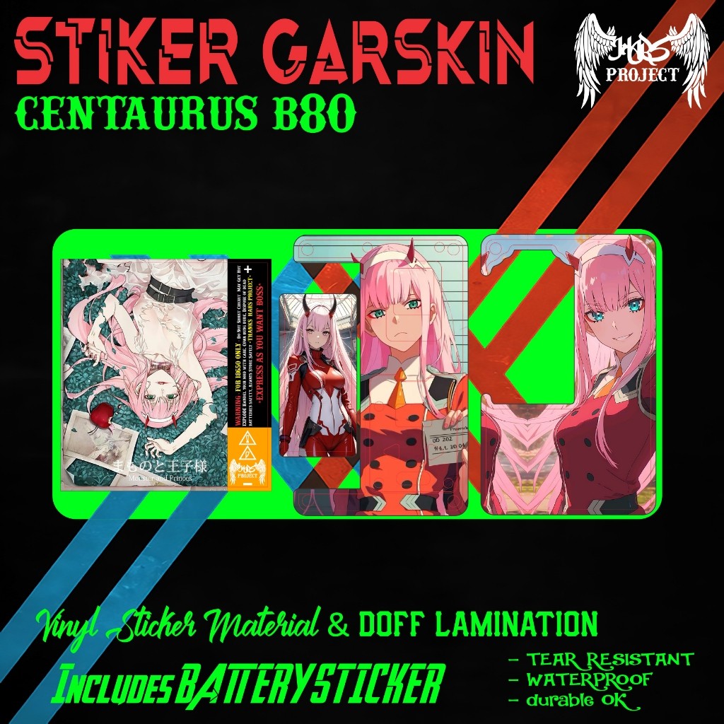 

*Premium Quality* Stiker Inner Zero Two Darling In The Franxx Type 5 Garskin Custom Stiker Maxdecal Bkn Case COD
