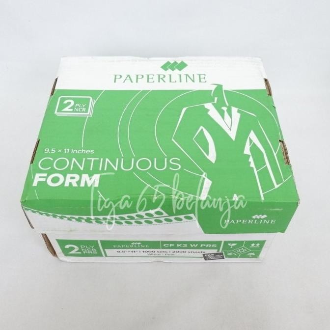 

NEW CONTINUOUS FORM 2PLY I kertas komputer paperline 9.5 X 11 CF K2 W PRS