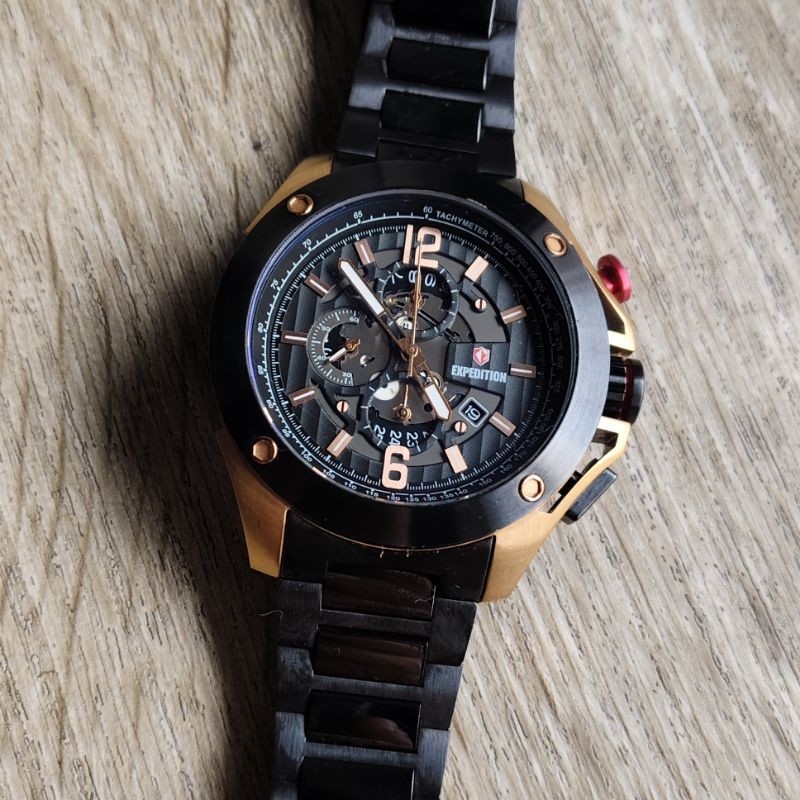 Jam Tangan Pria Preloved Expedition E6697MC Original