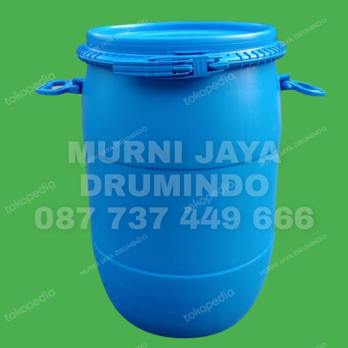 TONG PLASTIK HD PE/ DRUM PLASTIK PENAMPUNGAN / TONG SAMPAH 50 LITER