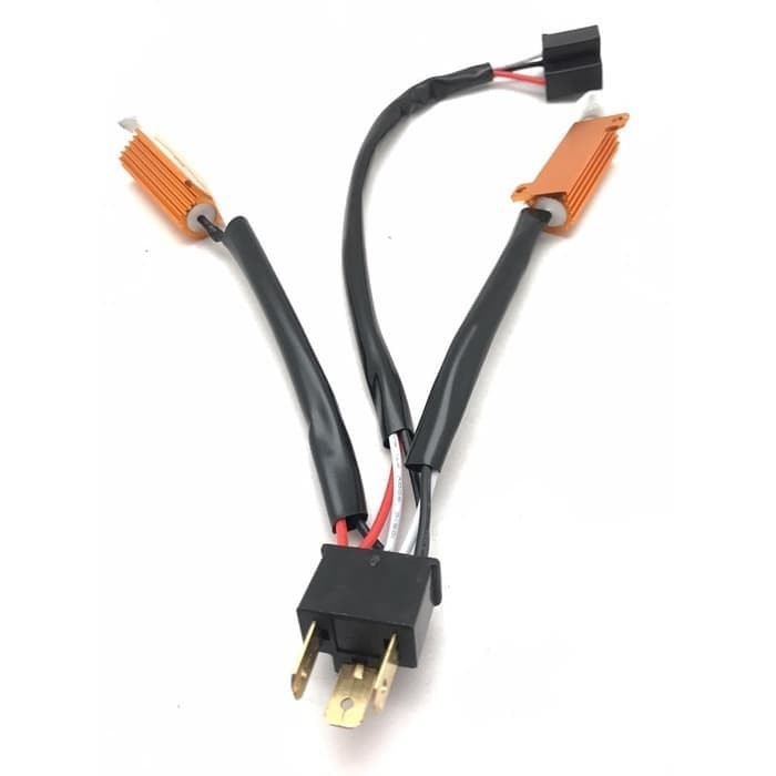 SOCKET H4 CAR LED HEADLIGHT CANBUS KUNING I ANTI FLICKER