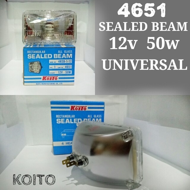 SEALED BEAM "KOITO" 12V 50W UNIVERSAL