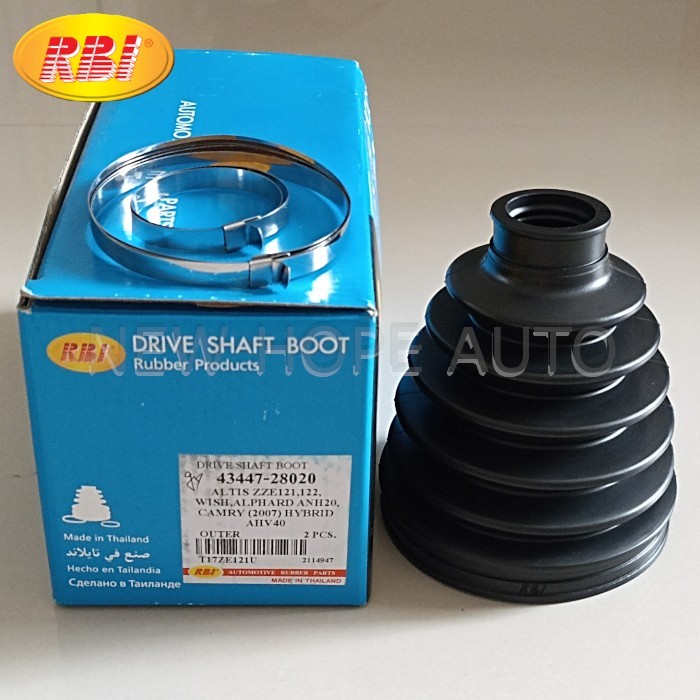 BOOT AS RODA LUAR 28020 RBI THAILAND DRIVE SHAFT OUTER COROLLA ALTIS