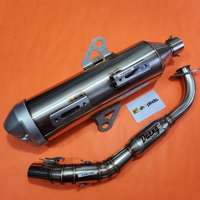 Nmax - Knalpot Nmax New 2020 Keatas Aerox New Daeng Tsukigi Full Stainless Dv