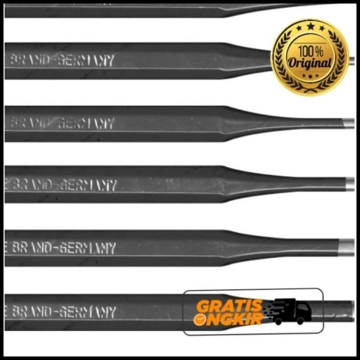 

GRATIS ONGKIR TJAP MATA CAP MATA PARALLEL PIN PUNCH SET 6 PCS ORIGINAL GERMANY !!!!