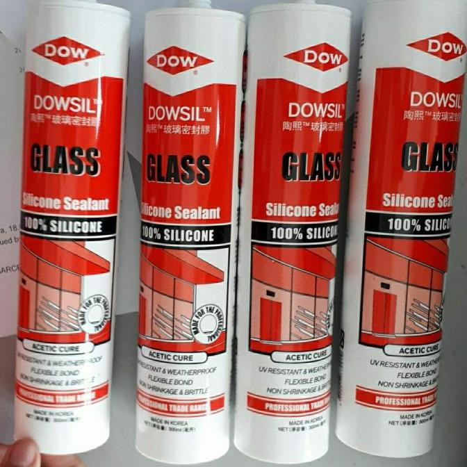 Terbaru Lem Sealant Dowsil Glass Silicon Sealant Lem Kaca Silicone Grey Abu