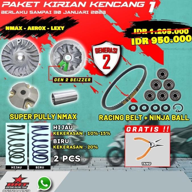Nmax - Paket Kirian Brt Super Pully Yamaha Nmax/Aerox/Lexi