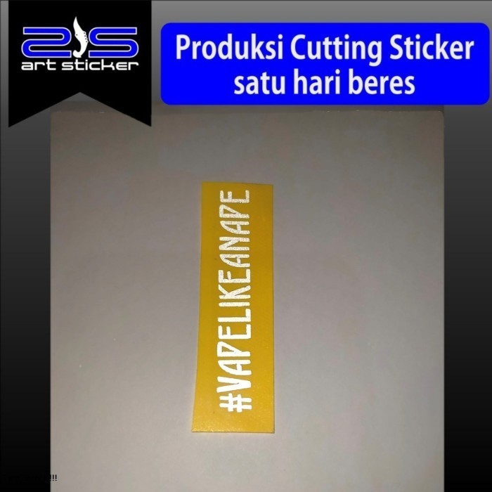 *Premium Quality* Cutting Logo Hexom Hex Ohm Putih Garskin Custom Stiker Maxdecal Bkn Case COD