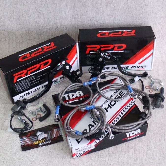 Nmax - Paket Selang Rem-Master Rem Nmax Abs Silver Rpd Tdr