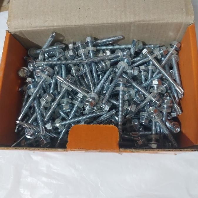 baut drilling 5 cm 12 x 50 sds baut baja ringan driling galvalum 