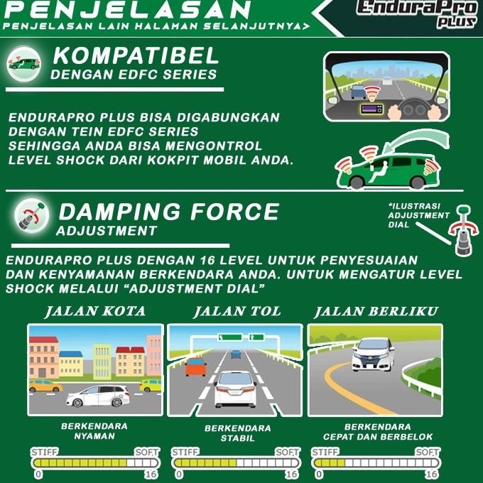 terbaru shock coilover tein endurapro plus camry av50 2013-2018 depan
