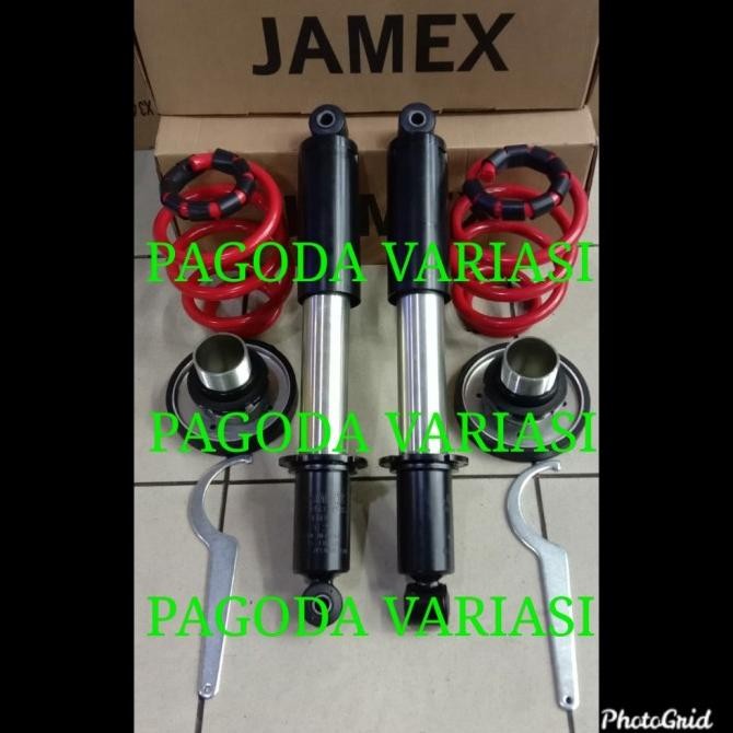 SHOCK COILOVER JAMEX STELL CEPER / STD AVANZA / XENIA OLD 04-11 BLK