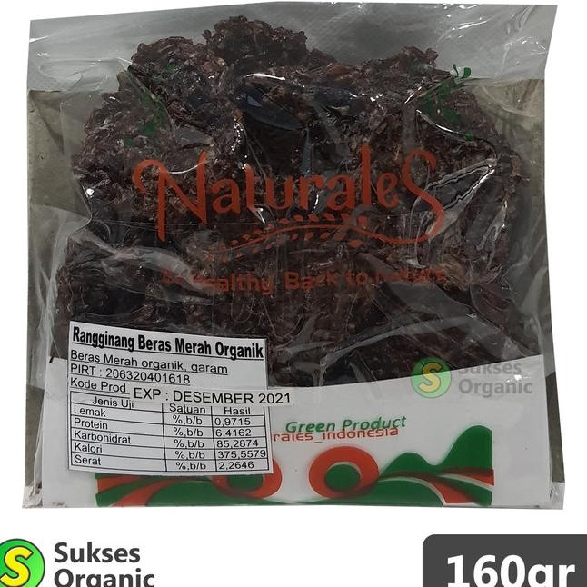 

Rengginang Beras Organik Mentah | Naturales | 160Gr