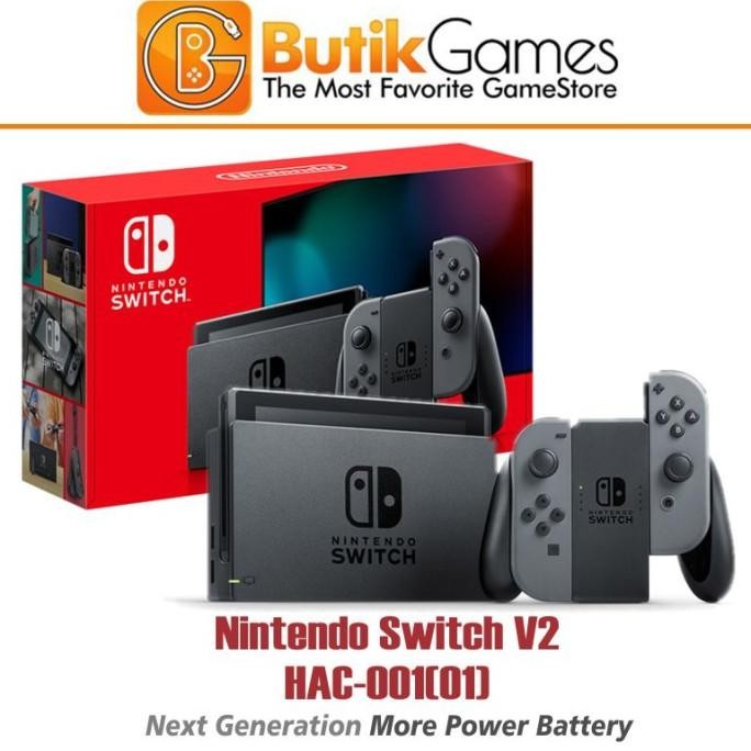 Switch - Trade in Nintendo Switch Console V2 New Model Grey Gray