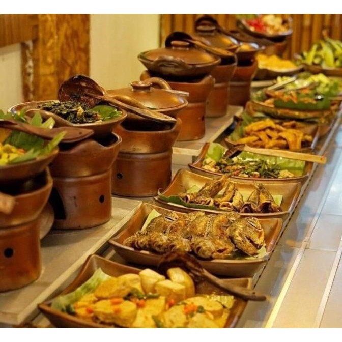 Gerabah - Set Wajan Tanah Liat D30 + Anglo Size L Natural Food Grade AGR