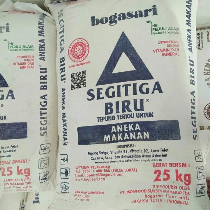 

tepung terigu segitiga biru 25kg (grab/gojek only) TT