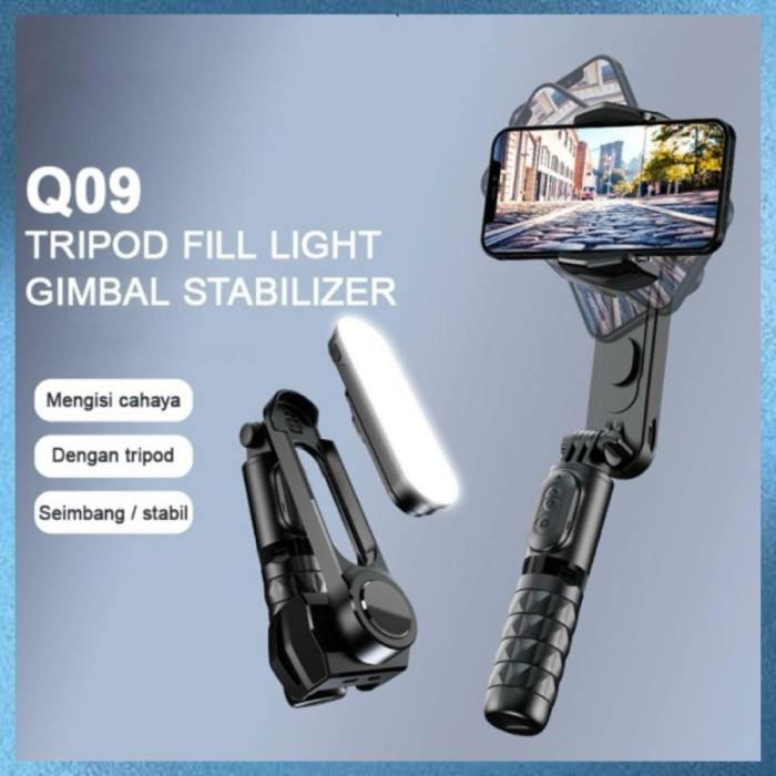 BEBAS ONGKIR - TNW-Q09 Gimbal Stabilizer Handphone Gimbal Hp Stabilizer Tongsis ORI