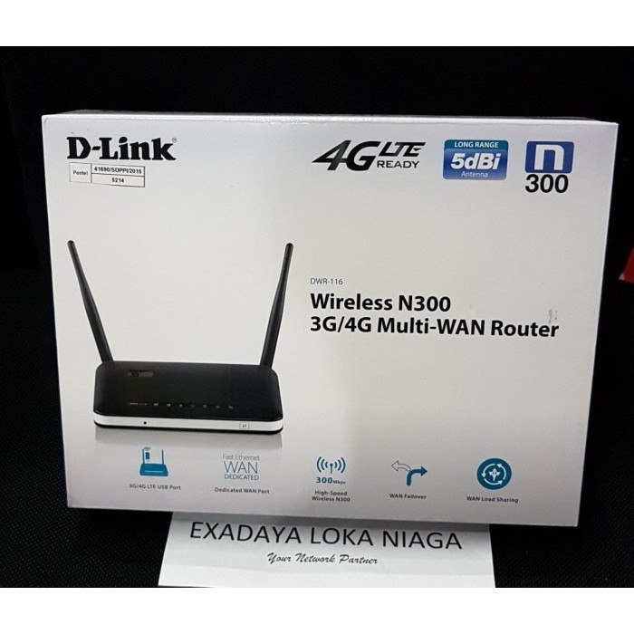 D-LINK DWR-116 WIRELESS ROUTER 3G/4G LTE