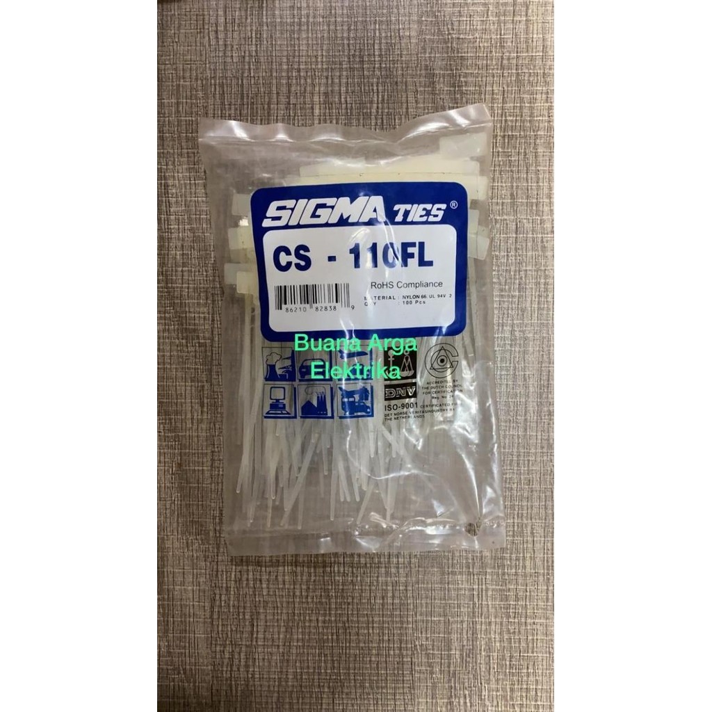 

Kabel / Cable Ties Sigma CS-110FL Bendera Label