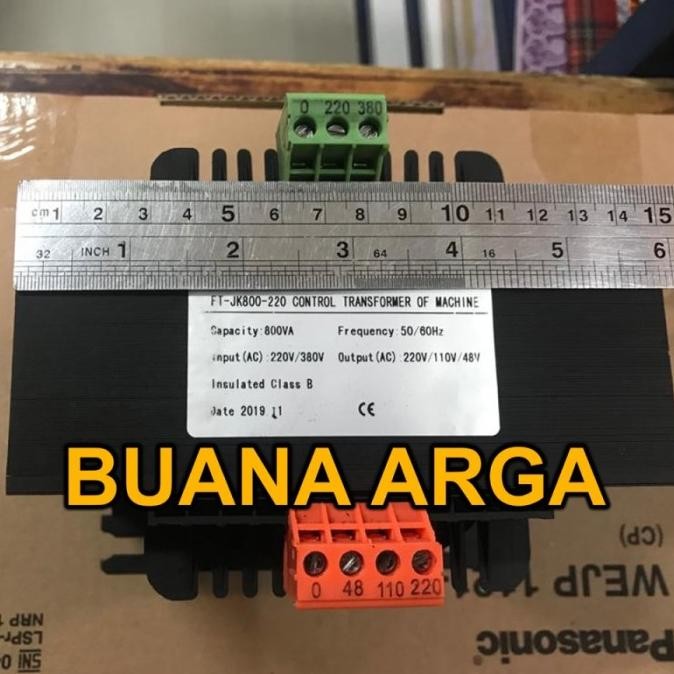 

Multi Trafo Step Down 800 VA - Output 36V/24V/12V - FT-JK800-36