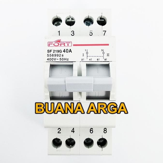 

DIN Rail Change Over Switch MCB SF 219G-40 |2 Pole|Function I - O - I