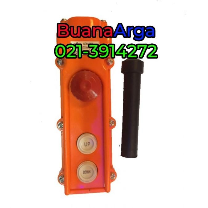 

Hoist Push Button COB-61P With Emergency Stop Model 2 Tombol |5A