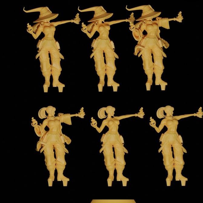 Tersedia Maki Oze Fire Force Fan Art Resin Kit Figure