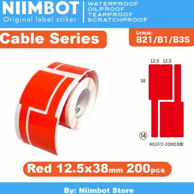 Label Stiker Niimbot B21 B1 B3S Cable Kabel LAN Tag Label Sticker Garansi