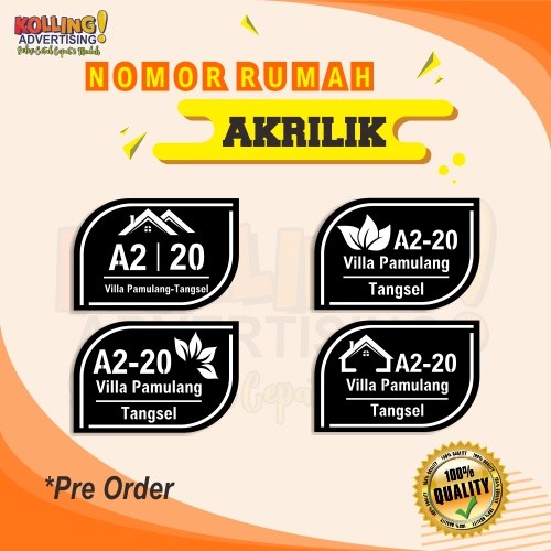 

BestSelling - Nomor Rumah Akrilik Leaf Costume Kostum Acrylic Timbul Laser Garskin Wrap Stiker Premium (FreeCustomOrder)