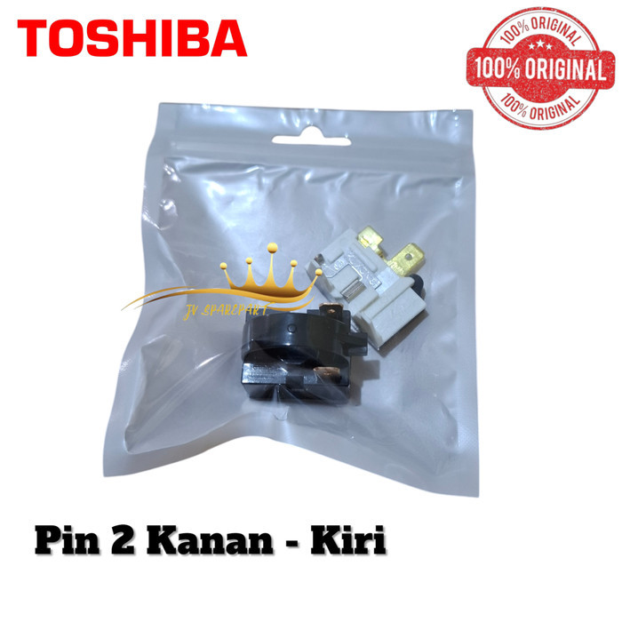 RELAY PTC OVERLOAD ORIGINAL KULKAS TOSHIBA 2 PINTU / RILAY KULKAS TOSHIBA 2 PINTU