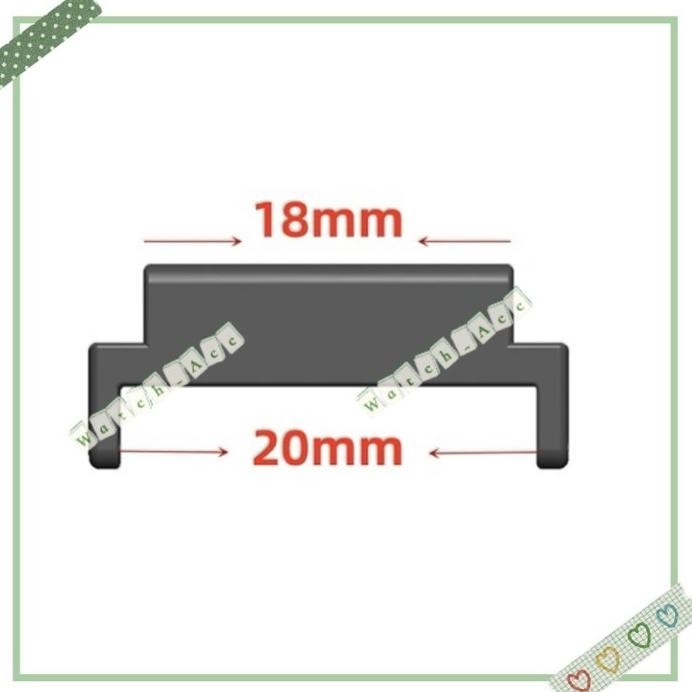 STRAP ADAPTER 18MM KE 20MM ADAPTOR CONECTOR STAINLESS STEEL FOR CASIO