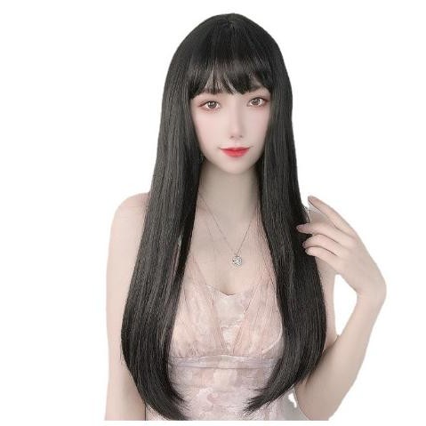 RAMBUT WIG - WIG WANITA PONI LURUS PANJANG NEW