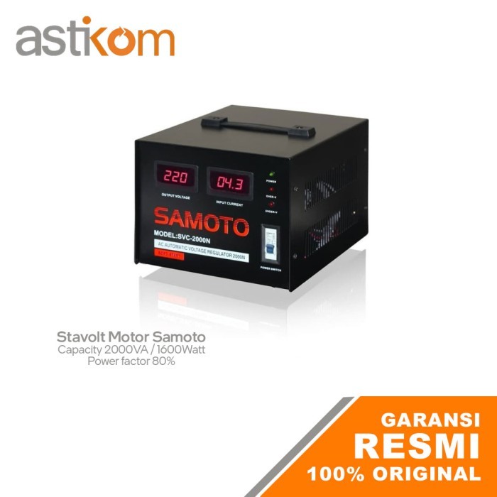 Terbaru Stavolt Motor Samoto 2000Va Stabilizer Samoto 2000 Va Digital