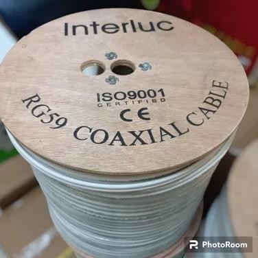 KABEL CCTV RG59 + POWER 300M 1 ROLL / KABEL COAXIAL RG59 POWER