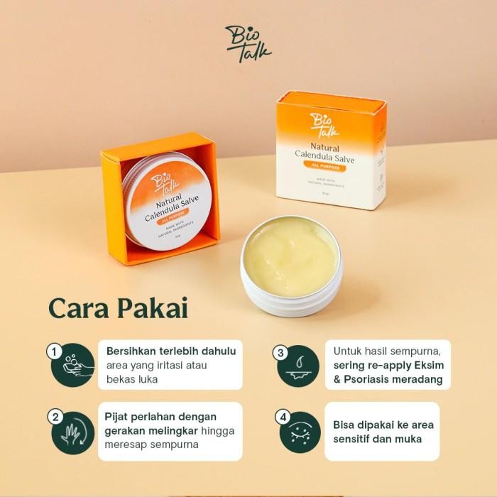 Biotalk Calendula Healing Salve, Pereda Ruam, Balm Luka, Bekas Luka