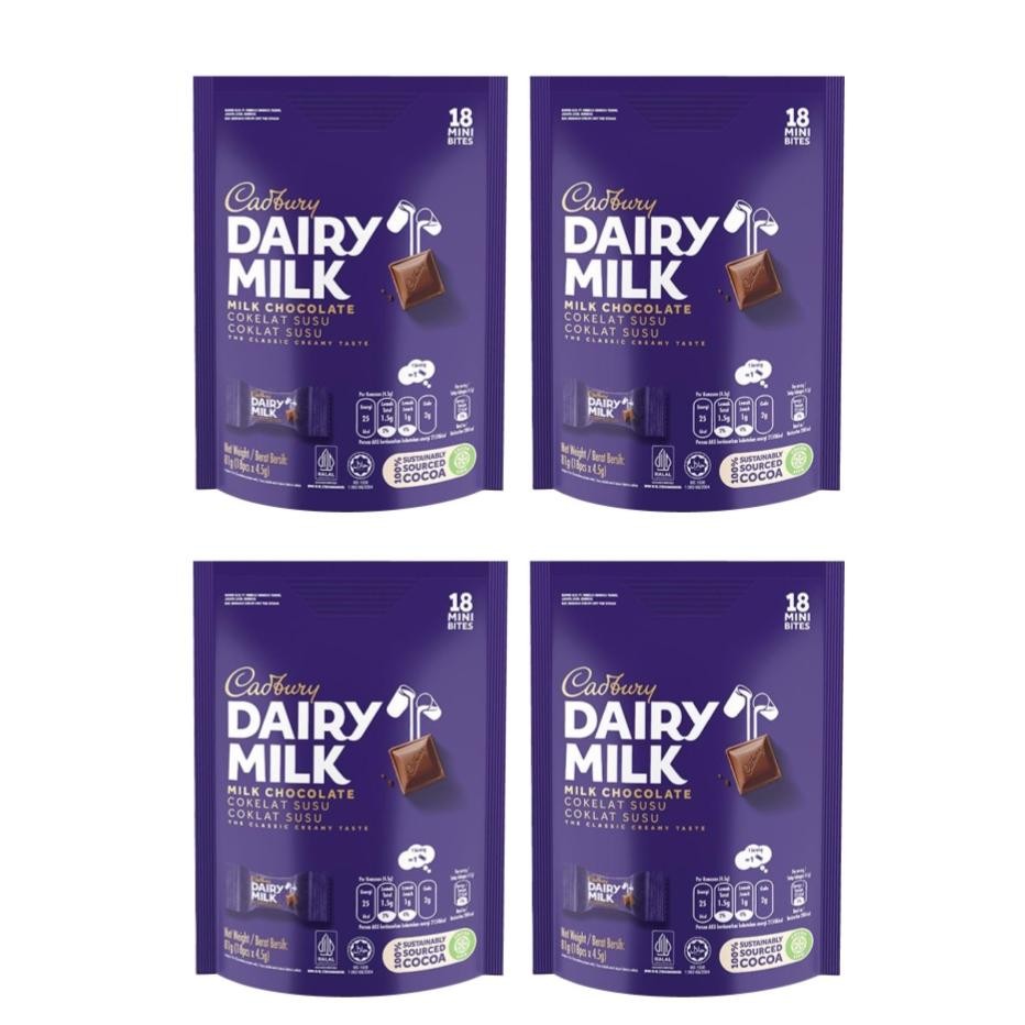 

Cadbury Dairy Lk Cokelat Sharebag Isi 18 X 4