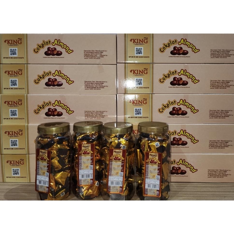 

D'King Cokelat Almond (1 Kotak Isi 4 Toples) Harga Ter