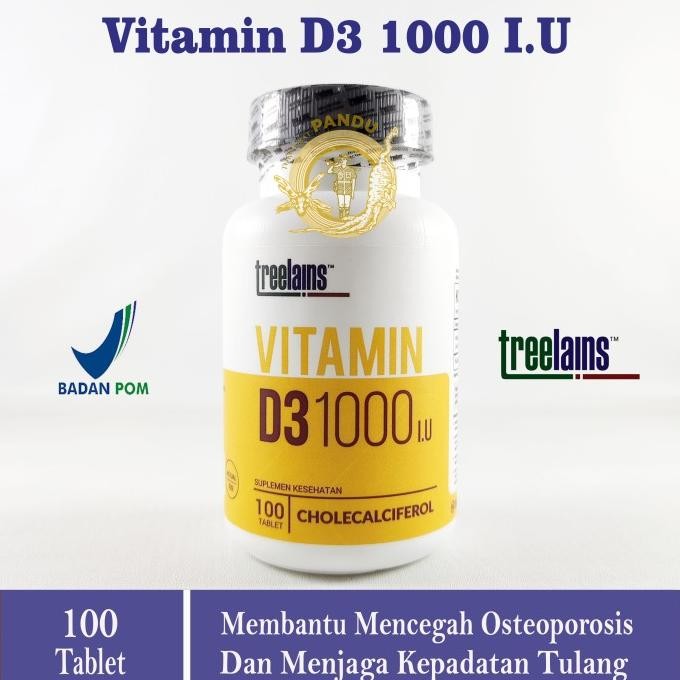 HOT SALE TREELAINS VITAMIN D3 1000 IU (100 TABLET) / VITAMIN D3 1000iu