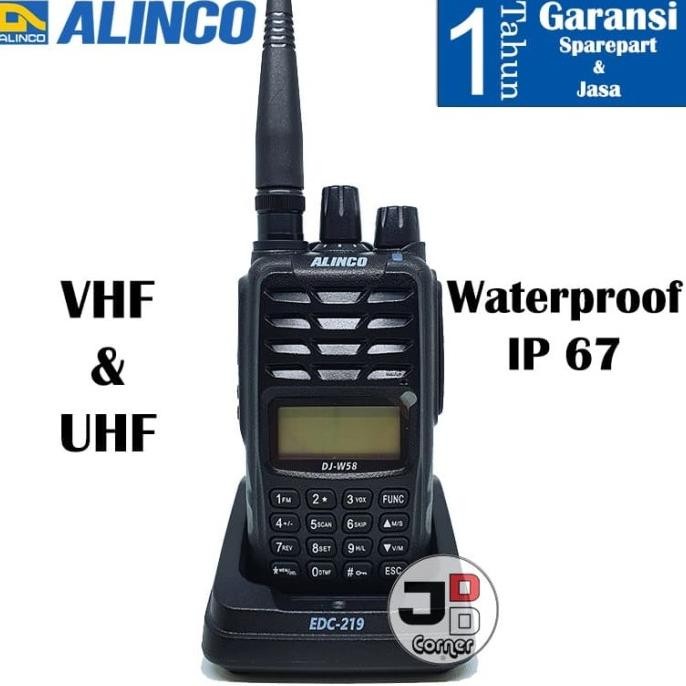 HT Alinco DJ-W58 Dual Band Waterproof IP67 ORI Grns 1 Thn DJW58 DJ W58