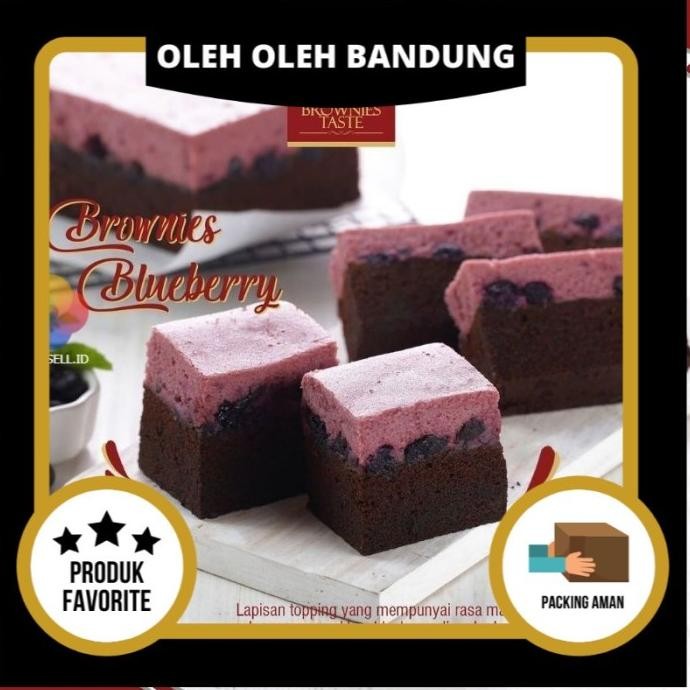 Baru Brownies Amanda BLUEBERRY - Brownies Kukus - Oleh Oleh Kue Bandung