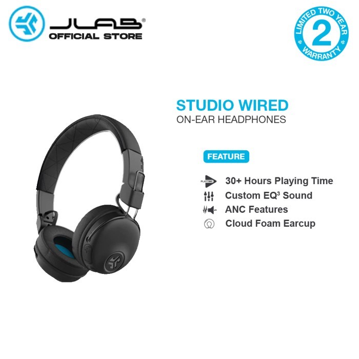 JLab Studio Wireless On-Ear Headset Bluetooth / Headphone Wireless