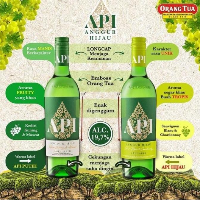 Baru Anggur Api 620 Label Hijau Tutup Muda Botol Besar Sauvignon Blanc Chardonnay Aroma Segar Buah T