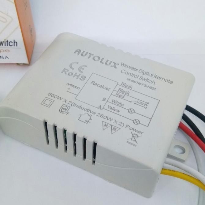 Original Saklar remot 2 channel / remote control switch 2 channel 220v AC