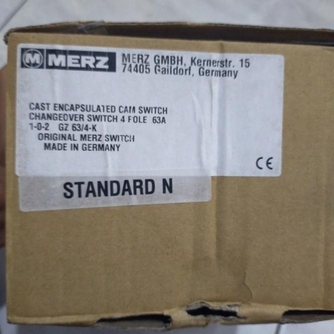 Original COS CHANGE OVER SWITCH OHM SAKLAR MERZ 4P 63A