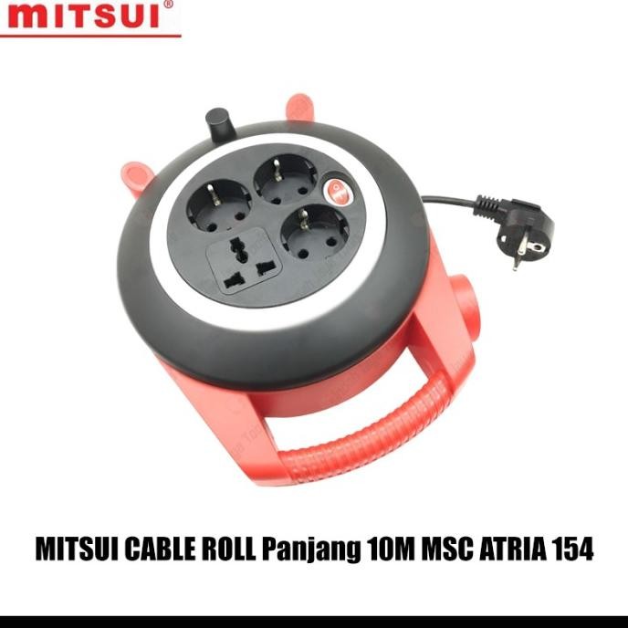 Original Mitsui Cable Roll Panjang 10M MSC Atria 154-4 Lubang Saklar Box Arde